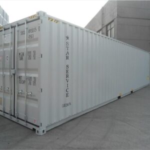 20ft White Shipping Container (One Trip) – RAL 9003 Wind & Watertight Storage Container