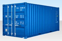 20ft Self Storage Shipping Container – Blue (RAL 5010) | One Trip Secure Storage Unit