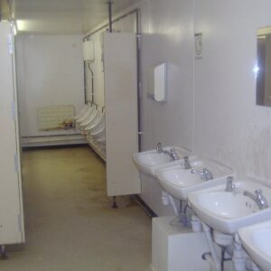 5+1 Steel Toilet Cabin 24ft x 9ft (Heavy-Duty Anti-Vandal Sanitation Unit)