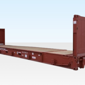 40ft Flat Rack Shipping Container for Sale | Used Heavy Duty Flat Rack USA