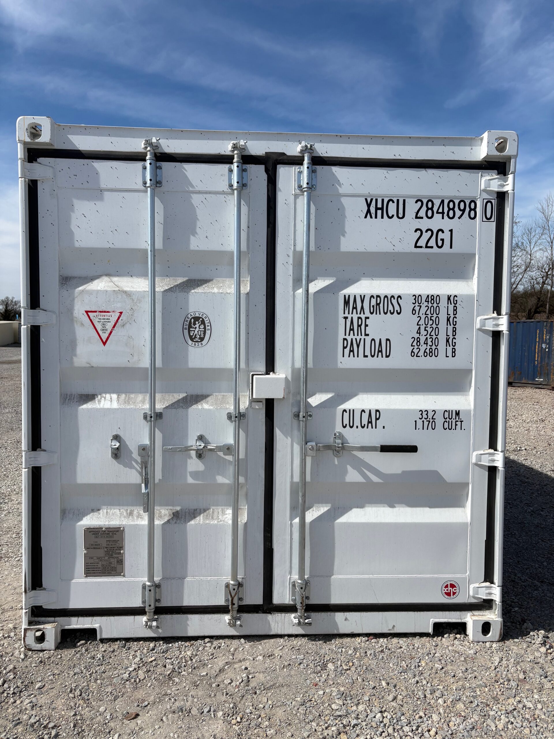 NEW 20ft White Shipping Container