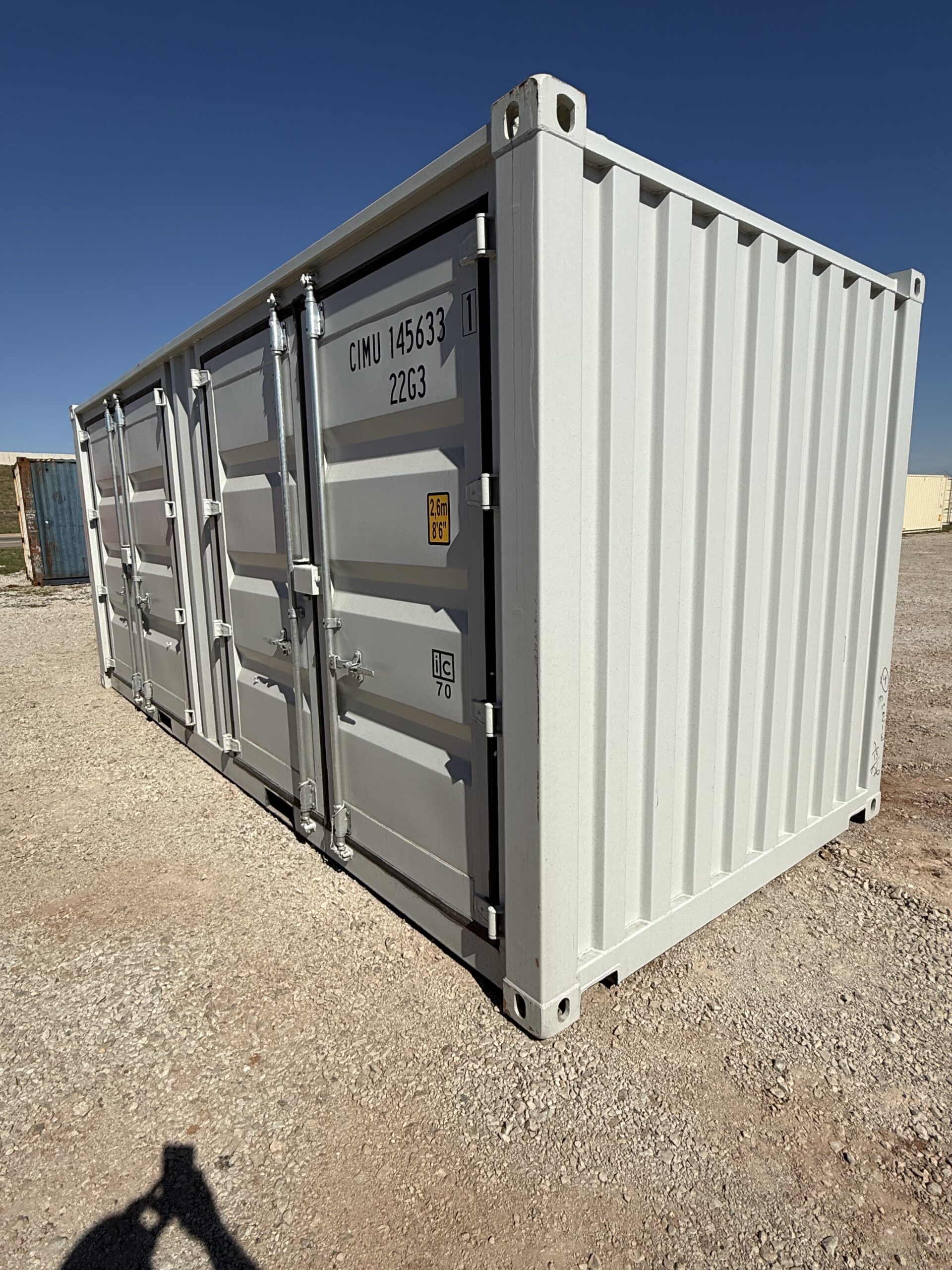 NEW 20ft Light Gray Shipping Container - Image 2