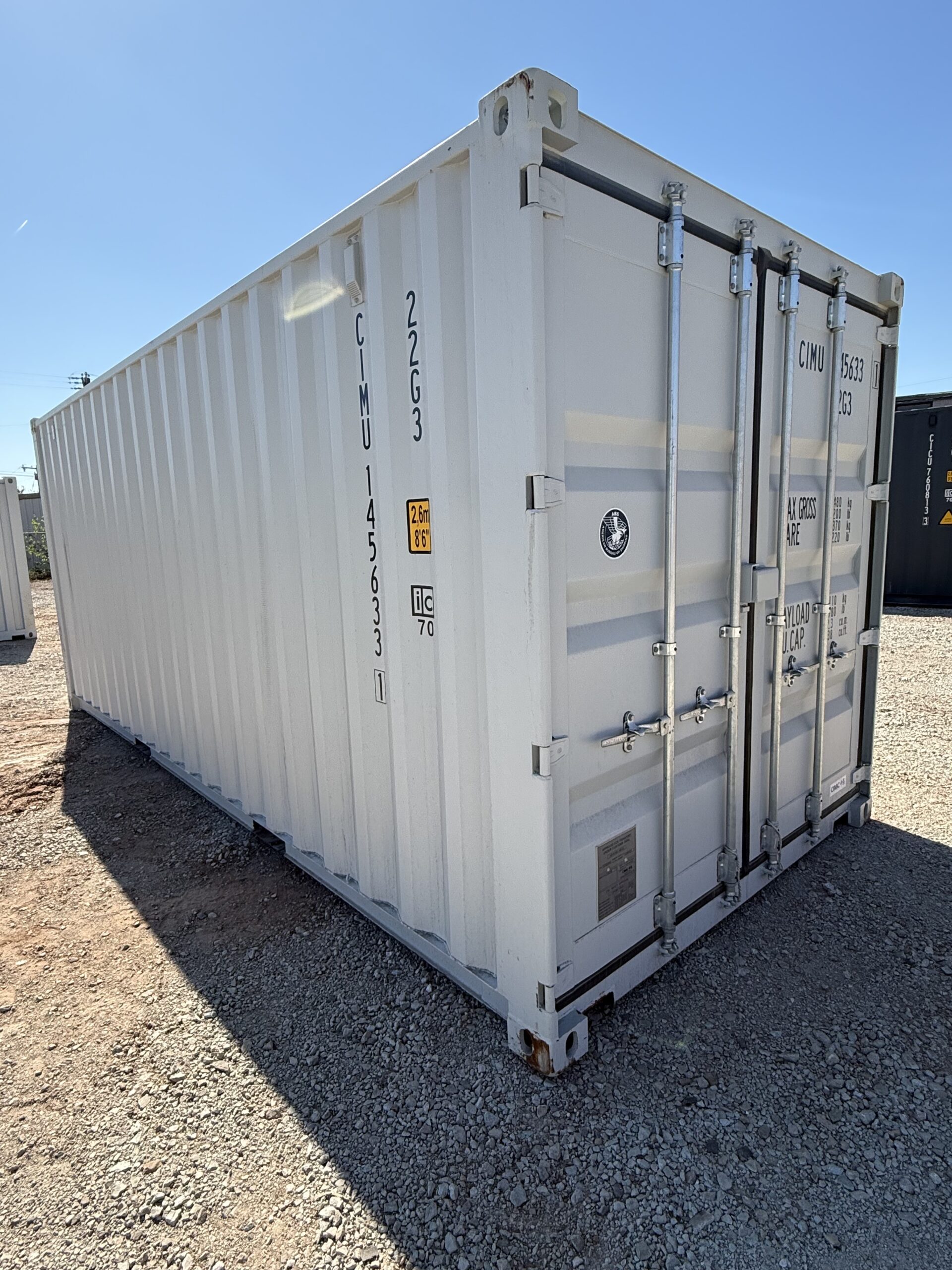 NEW 20ft Light Gray Shipping Container - Image 3