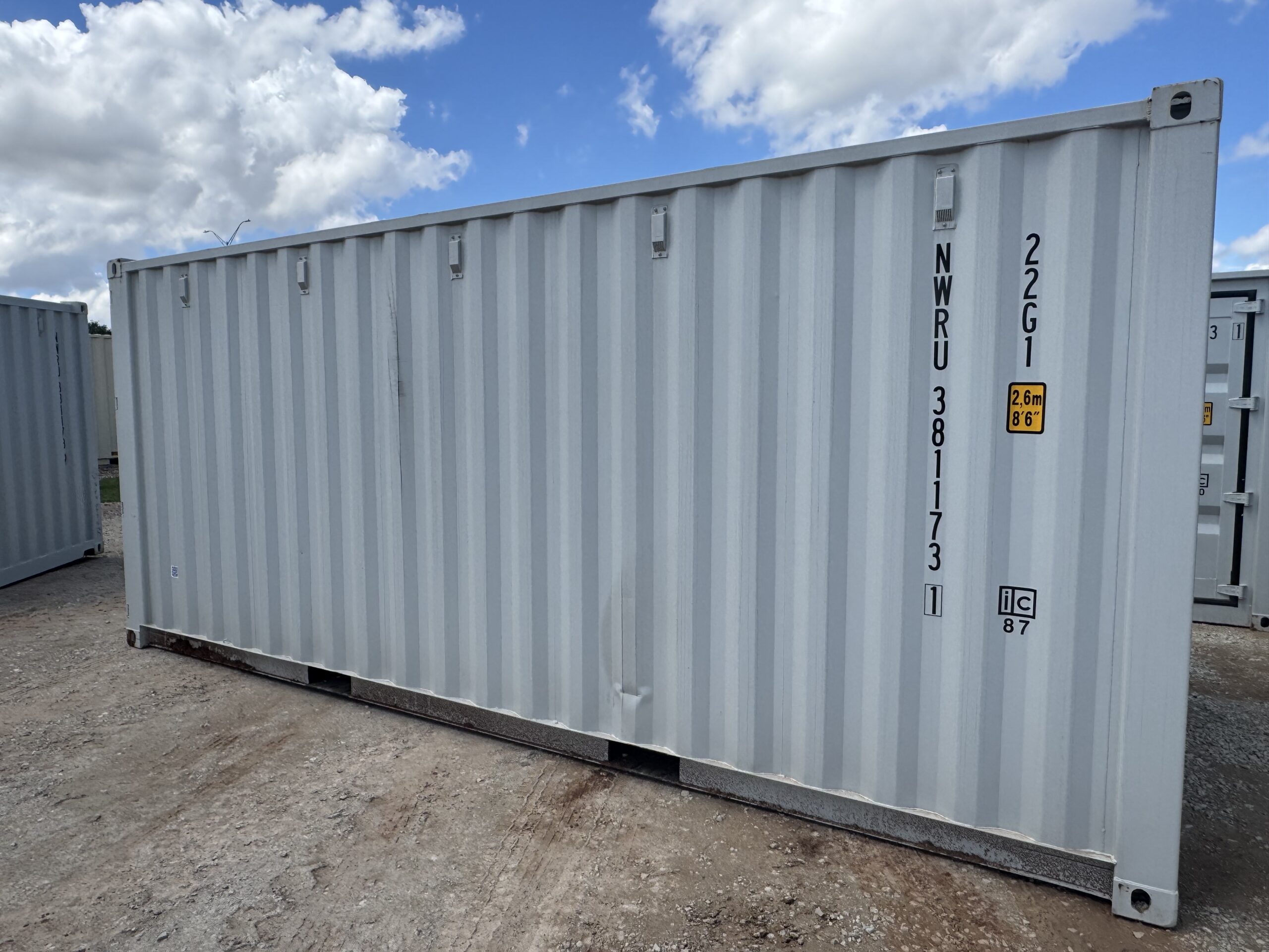 NEW 20ft Light Gray Shipping Contain - Image 4