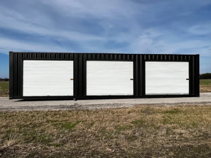 40ft Shipping Container w/3 Roll-Up Side Doors - Image 2