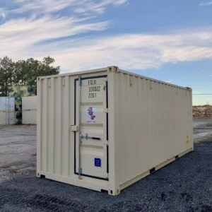 New One-trip 20′ Storage Container with Man Door. Tri Door.