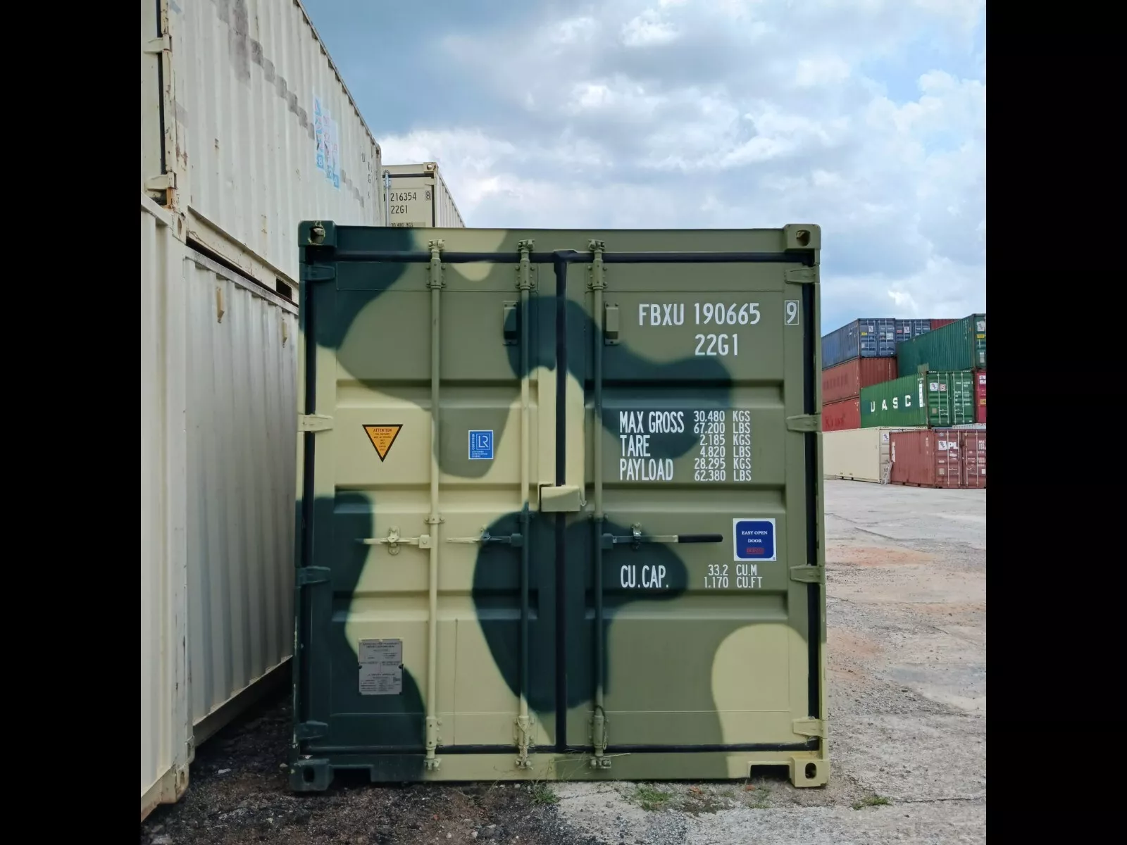 New One Trip 20′ Ft Camouflage Shipping Storage Dry Container Conex - Image 7