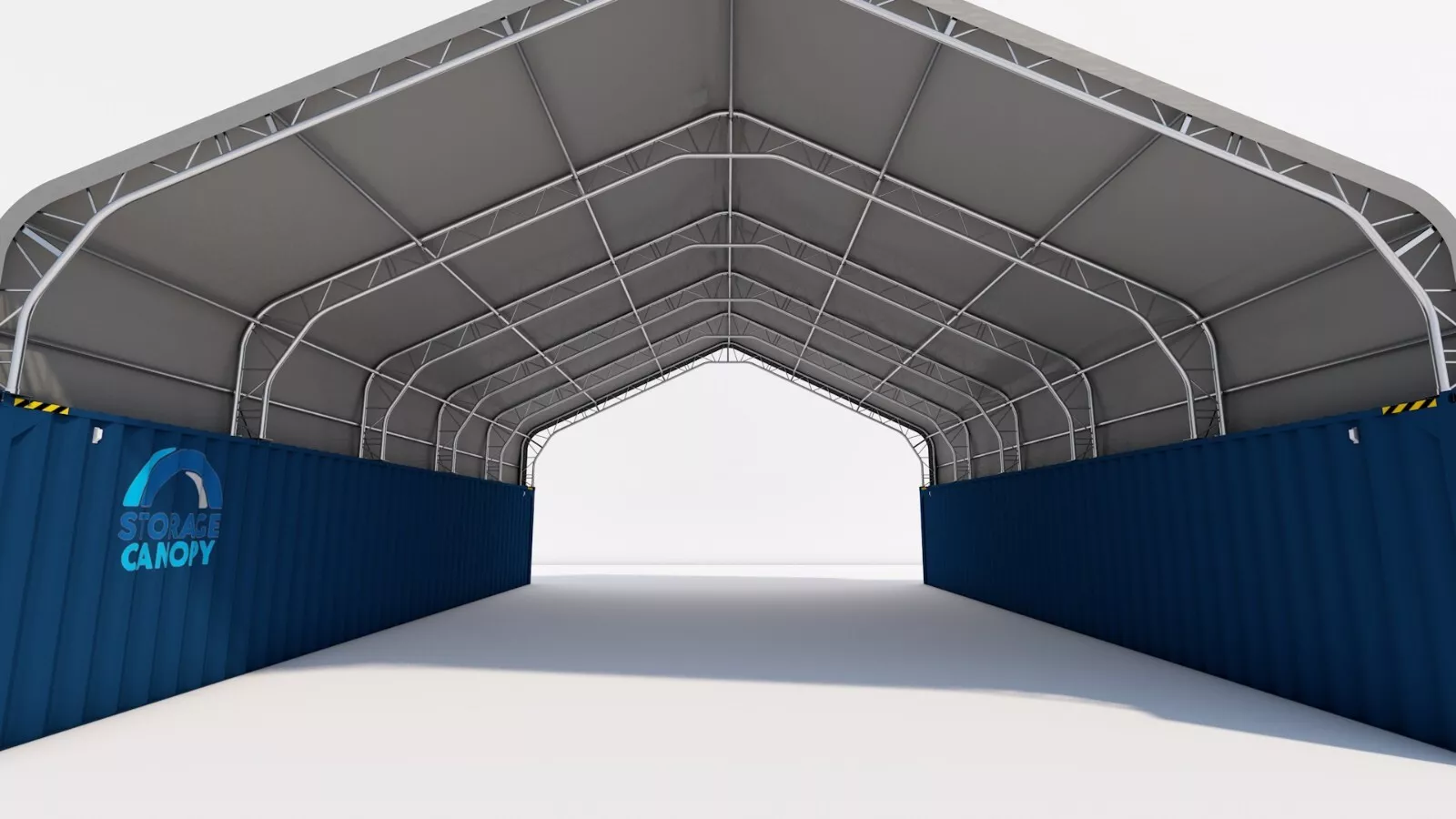 33W x 40L x 12H Peak Double Truss Kwanzaa Hut Shipping Container Roof Quonset - Image 8