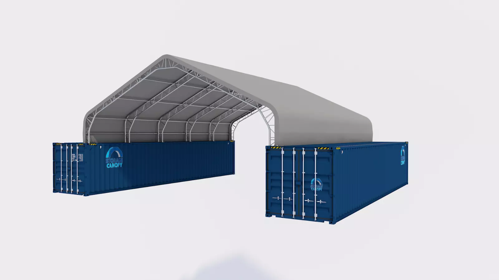 33W x 40L x 12H Peak Double Truss Kwanzaa Hut Shipping Container Roof Quonset - Image 5