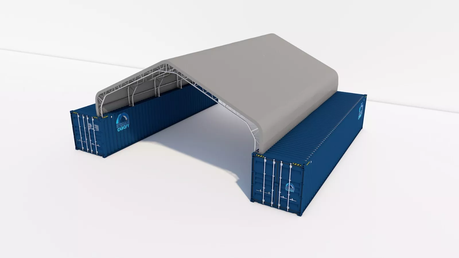 33W x 40L x 12H Peak Double Truss Kwanzaa Hut Shipping Container Roof Quonset - Image 6