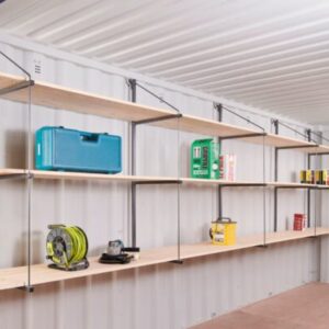 Fastfit Three Tier Container Racking (2 Bays) | Shipping Container Shelving System